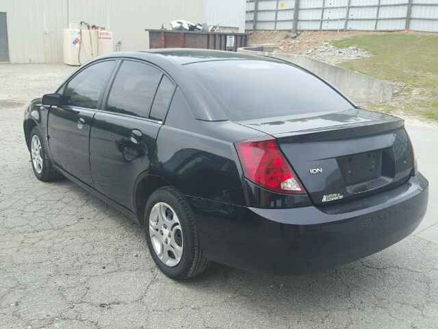1G8AJ52F23Z207290 - 2003 SATURN ION LEVEL BLACK photo 3