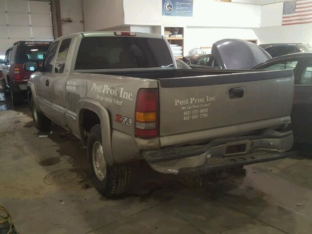 1GTEK19T21E206623 - 2001 GMC NEW SIERRA SILVER photo 3