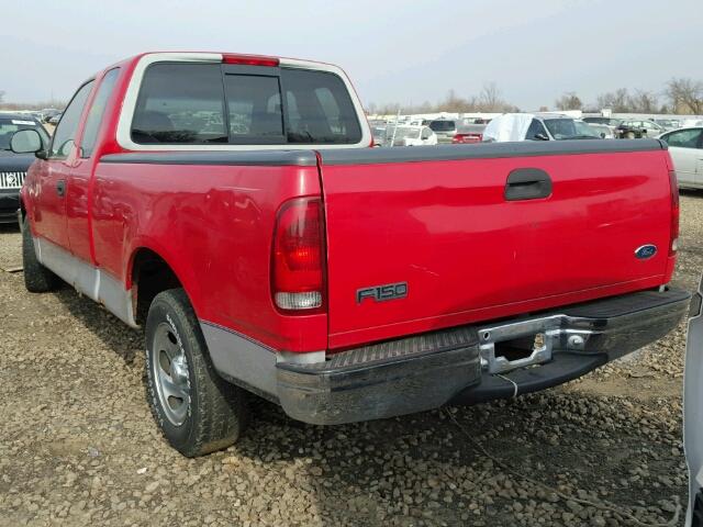 1FTZX1723WKA53546 - 1998 FORD F150 RED photo 3