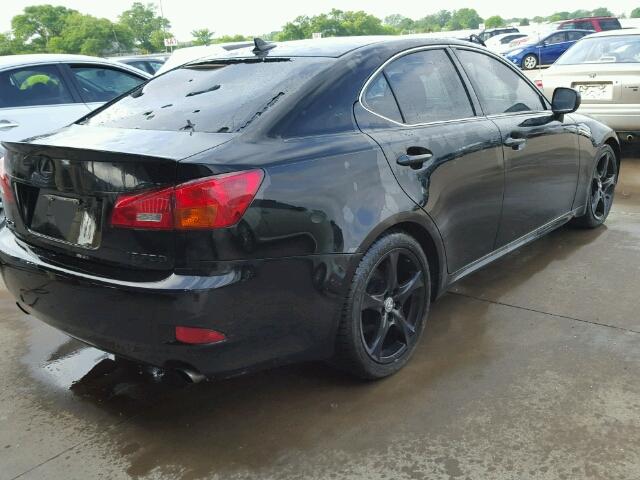 JTHBK262972031560 - 2007 LEXUS IS 250 BLACK photo 4