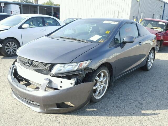 2HGFG3B59DH502377 - 2013 HONDA CIVIC LX CHARCOAL photo 2