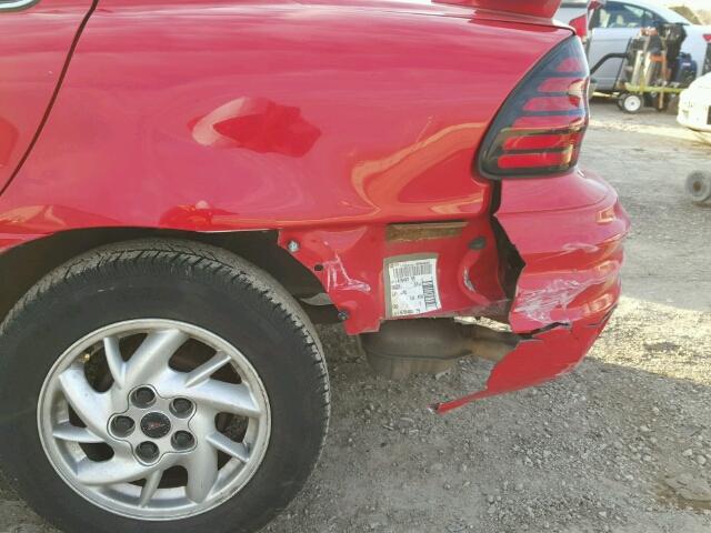 1G2NF52EX1M664010 - 2001 PONTIAC GRAND AM S Qırmızı foto 10