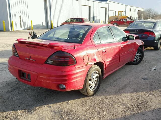 1G2NF52EX1M664010 - 2001 PONTIAC GRAND AM S Qırmızı foto 4