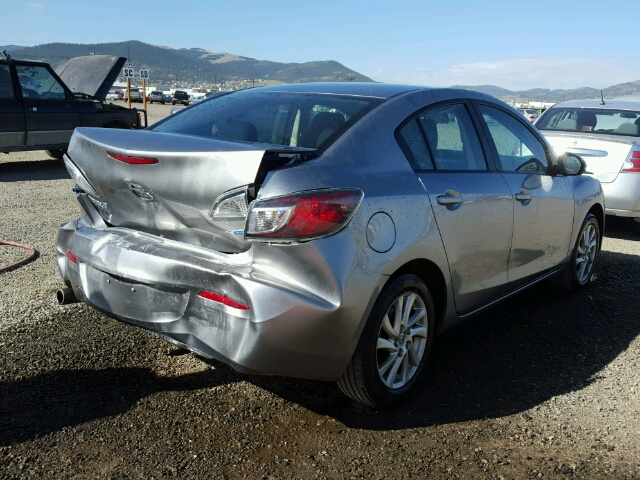 JM1BL1V70C1562930 - 2012 MAZDA 3 I SILVER photo 4