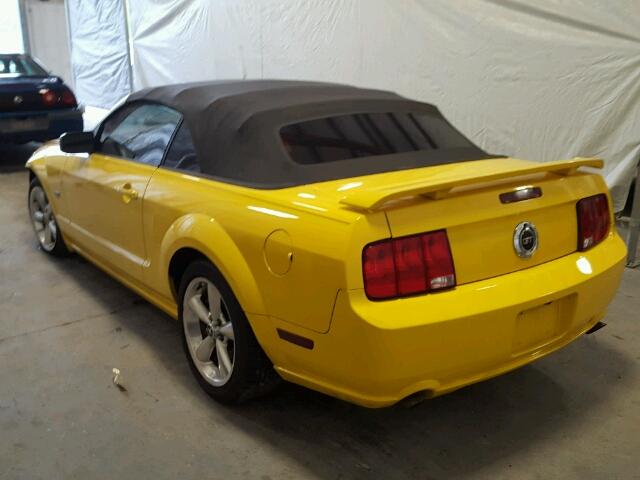 1ZVHT85H765223636 - 2006 FORD MUSTANG GT YELLOW photo 3