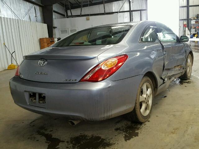 4T1CA30P84U007149 - 2004 TOYOTA CAMRY SOLA BLUE photo 4