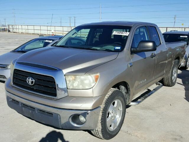 5TFRT54107X010415 - 2007 TOYOTA TUNDRA DOU BROWN photo 2