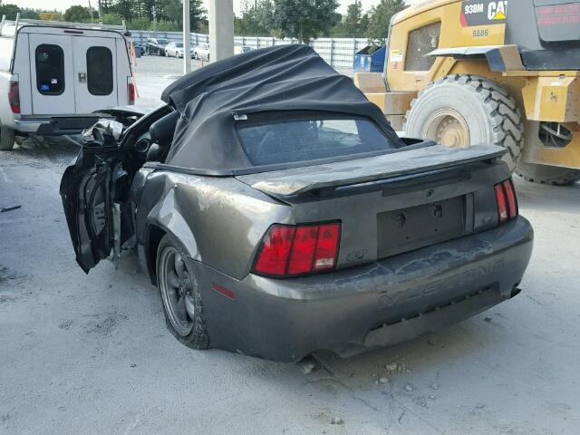 1FAFP45X54F106956 - 2004 FORD MUSTANG GT GRAY photo 3