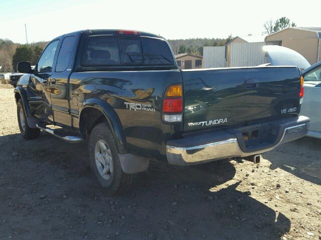 5TBBT4819YS073812 - 2000 TOYOTA TUNDRA LIM GREEN photo 3