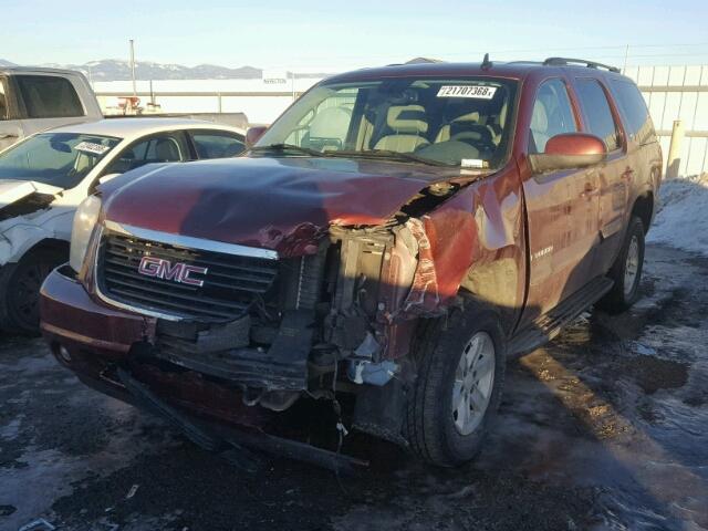 1GKFK13098R164428 - 2008 GMC YUKON RED photo 2