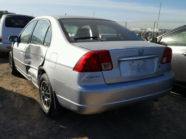 2HGES26732H516935 - 2002 HONDA CIVIC EX ვერცხლისფერი ფოტო 3