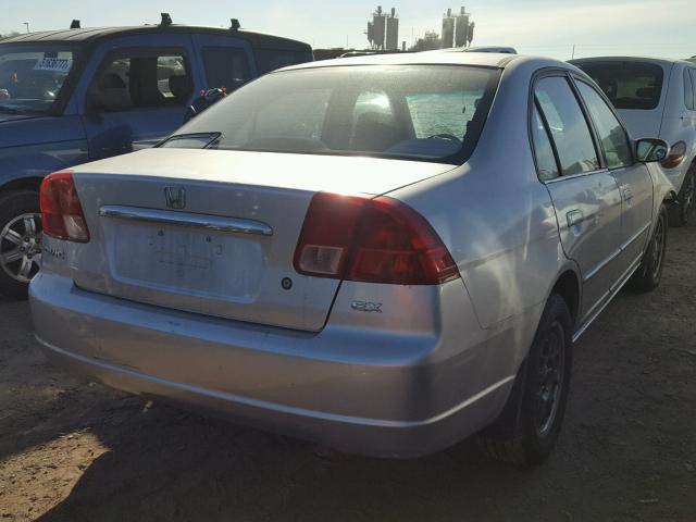 2HGES26732H516935 - 2002 HONDA CIVIC EX ვერცხლისფერი ფოტო 4