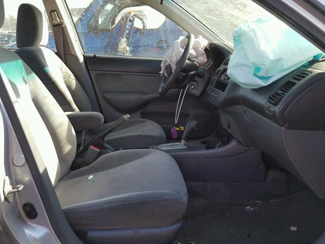 2HGES26732H516935 - 2002 HONDA CIVIC EX ვერცხლისფერი ფოტო 5