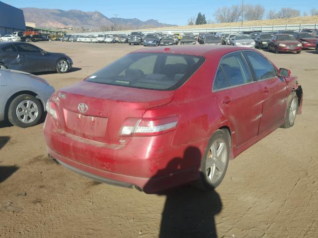 4T1BF3EK6AU037238 - 2010 TOYOTA CAMRY BASE RED photo 4