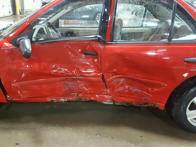 1G1JF52F547283552 - 2004 CHEVROLET CAVALIER L RED photo 10