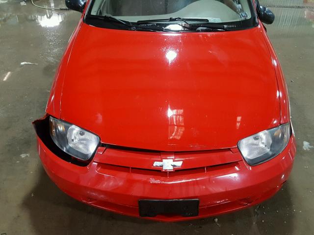 1G1JF52F547283552 - 2004 CHEVROLET CAVALIER L RED photo 7