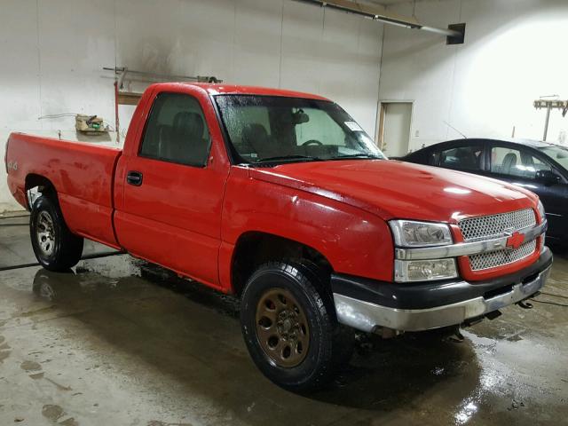 1GCEK14V25Z294449 - 2005 CHEVROLET SILVERADO RED photo 1