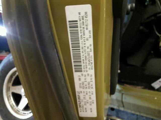 1C4AJWAG7DL656572 - 2013 JEEP WRANGLER S GREEN photo 10