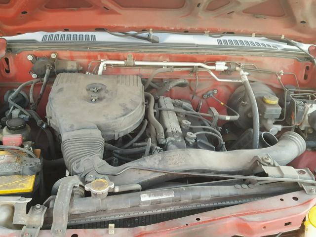 1N6DD26T23C413850 - 2003 NISSAN FRONTIER K RED photo 7