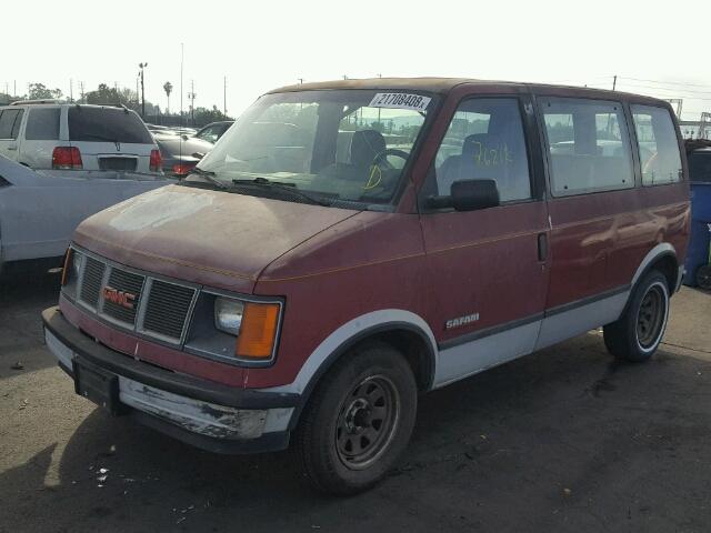 1GKDM15Z7JB525179 - 1988 GMC SAFARI SL RED photo 2