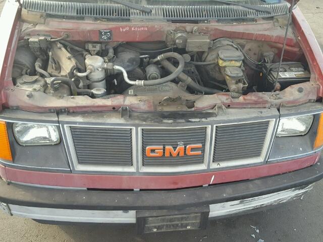 1GKDM15Z7JB525179 - 1988 GMC SAFARI SL RED photo 7