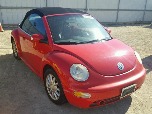 3VWCM31YX4M331644 - 2004 VOLKSWAGEN NEW BEETLE RED photo 1