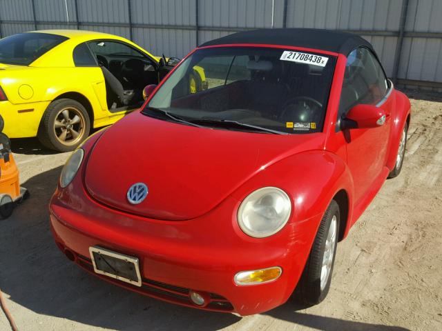 3VWCM31YX4M331644 - 2004 VOLKSWAGEN NEW BEETLE RED photo 2
