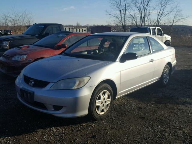 1HGEM22155L061489 - 2005 HONDA CIVIC DX V SILVER photo 2