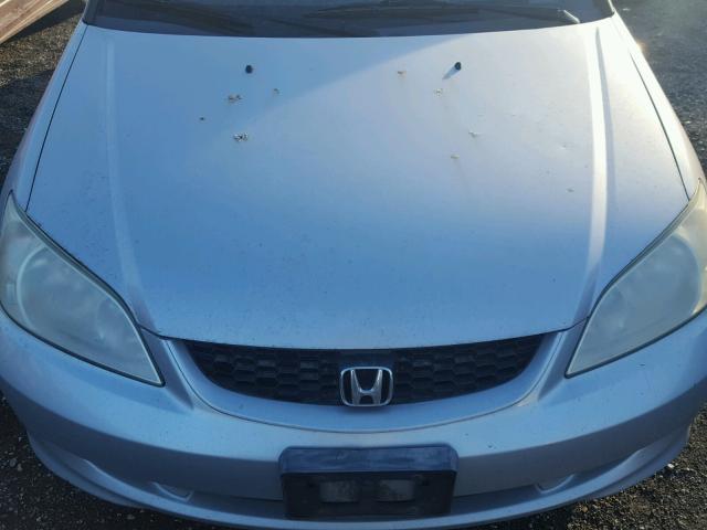 1HGEM22155L061489 - 2005 HONDA CIVIC DX V SILVER photo 7