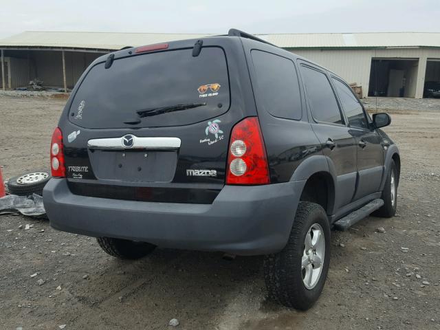 4F2YZ02Z46KM00046 - 2006 MAZDA TRIBUTE I BLACK photo 4