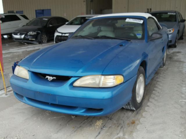 1FALP4449RF211985 - 1994 FORD MUSTANG GREEN photo 2