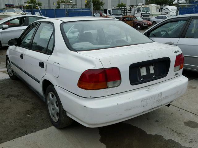 2HGEJ6620WH508019 - 1998 HONDA CIVIC DX WHITE photo 3