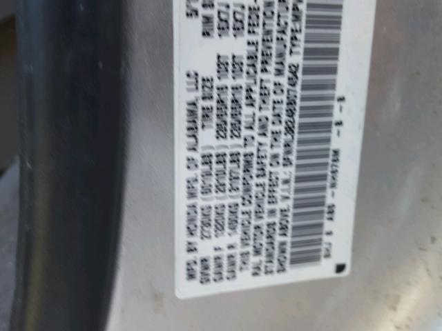 5FNRL38248B074542 - 2008 HONDA ODYSSEY LX SILVER photo 10