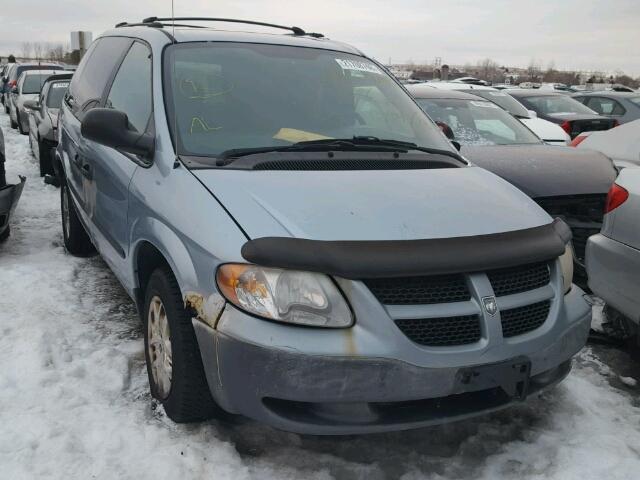 1D4GP25R74B586934 - 2004 DODGE CARAVAN SE BLUE photo 1