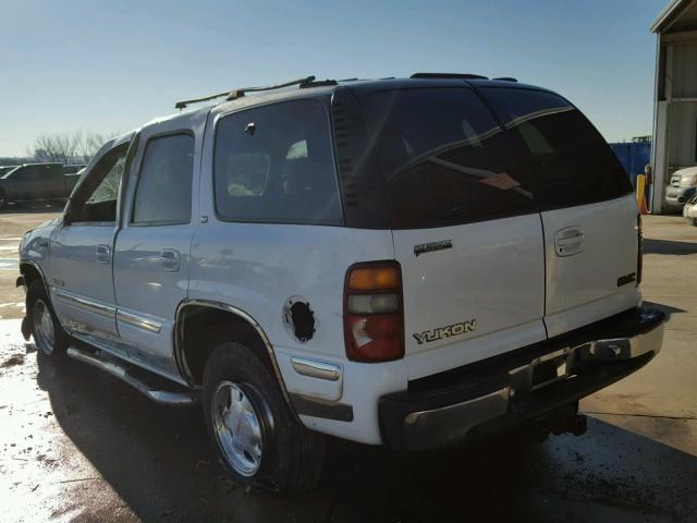 1GKEK13T21J100192 - 2001 GMC YUKON WHITE photo 3