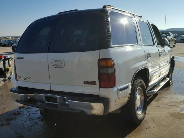 1GKEK13T21J100192 - 2001 GMC YUKON WHITE photo 4