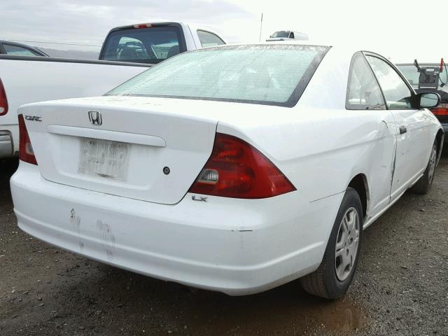 1HGEM22541L039111 - 2001 HONDA CIVIC LX WHITE photo 4