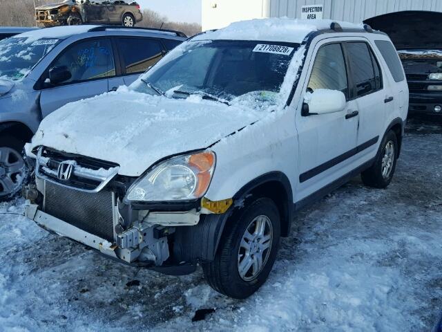 JHLRD78862C069729 - 2002 HONDA CR-V EX WHITE photo 2