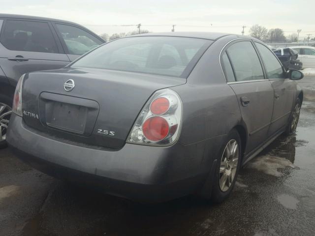 1N4AL11D65C268453 - 2005 NISSAN ALTIMA S GRAY photo 4