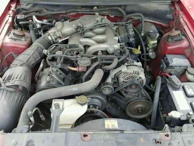 1FAFP4049YF255020 - 2000 FORD MUSTANG RED photo 7