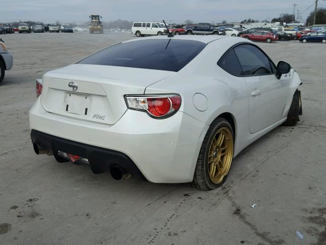 JF1ZNAA19D1706217 - 2013 TOYOTA SCION FR-S WHITE photo 4