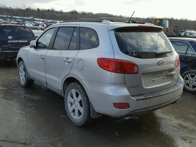 5NMSH73E78H187556 - 2008 HYUNDAI SANTA FE S SILVER photo 3