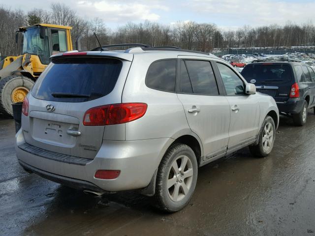 5NMSH73E78H187556 - 2008 HYUNDAI SANTA FE S SILVER photo 4