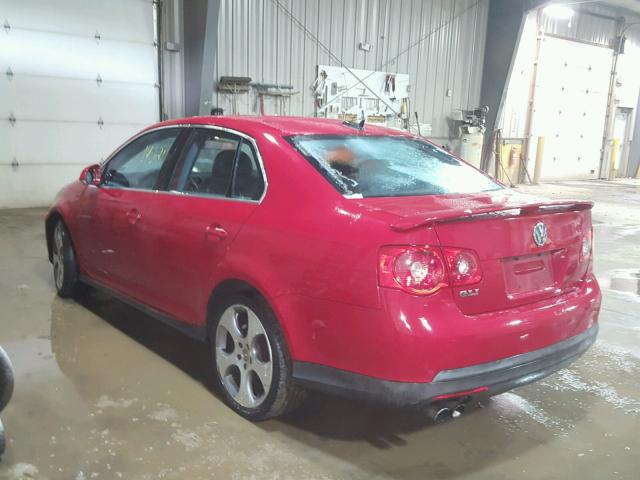 3VWXJ71K76M774012 - 2006 VOLKSWAGEN JETTA GLI RED photo 3