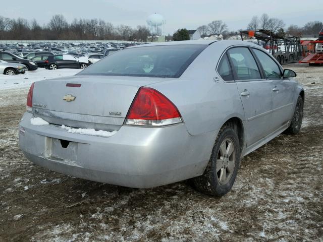 2G1WT57K891143858 - 2009 CHEVROLET IMPALA 1LT SILVER photo 4