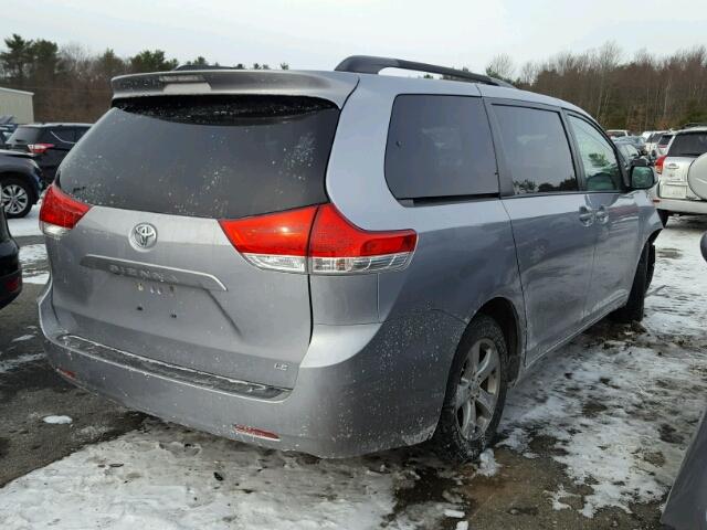 5TDKK3DC9CS232767 - 2012 TOYOTA SIENNA LE GRAY photo 4