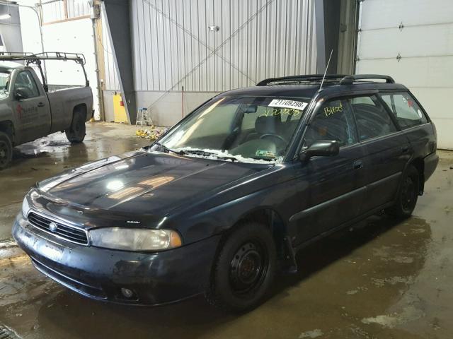 4S3BK4351V7324560 - 1997 SUBARU LEGACY L BLUE photo 2