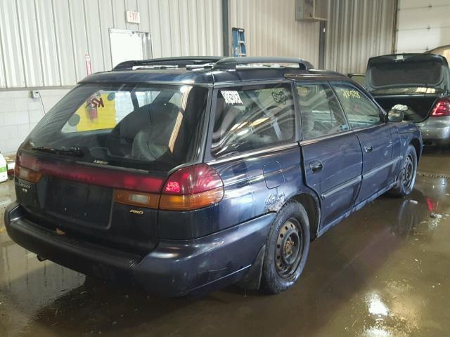 4S3BK4351V7324560 - 1997 SUBARU LEGACY L BLUE photo 4