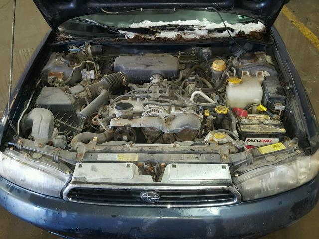 4S3BK4351V7324560 - 1997 SUBARU LEGACY L BLUE photo 7