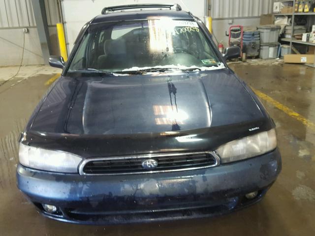 4S3BK4351V7324560 - 1997 SUBARU LEGACY L BLUE photo 9